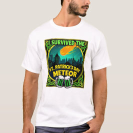 Camiseta I Survived the St Patrick's Day Meteor Beer Lover 