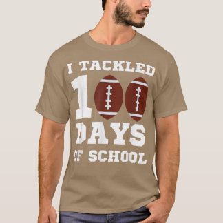 Camiseta I Tackled 100 Days Of School Football 100th Day Gi