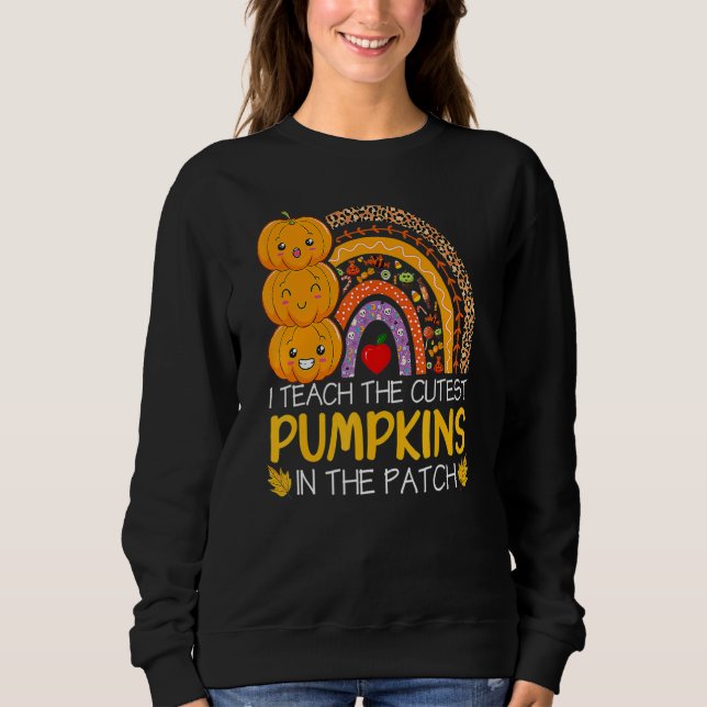 Camiseta I Teach The Cutest Pumpkins In The Patch Teacher F (Frente)