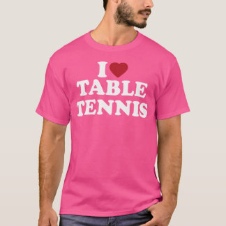 Camiseta I Tênis de Mesa do coração