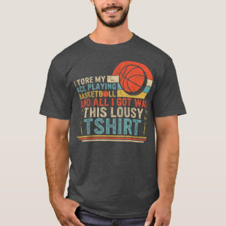 Camiseta I Tore My ACL Playing Basball Surgery Disabilite