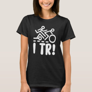 Camiseta I Tr Triathlete Nadando Corrida Corrente de Ciclis