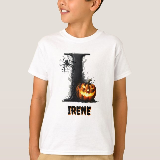Camiseta I Truque Inicial ou Tratar o Halloween (Frente)