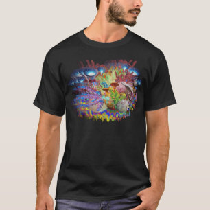 Camiseta 'I Viagem O Universo' Musgo Psicótico Intergalácti