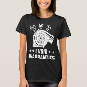 Camiseta I Void Warranties Carro Mecânico Técnico de Veícul