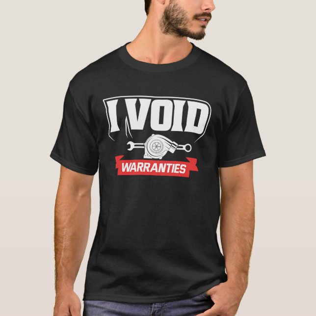 Camiseta I void Warranties  Mechanics (Frente)