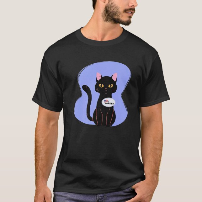 Camiseta I Vomited  Cat American Election Voting Parody (Frente)