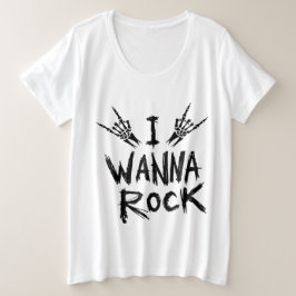 Camiseta I Wanna Rock Feminina