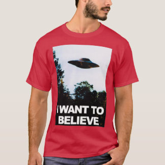 Camiseta I Want To Believe Alien Ufo Ovni Hunter