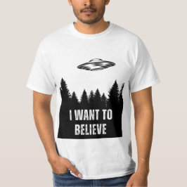 Camiseta I want to believe in UFOs