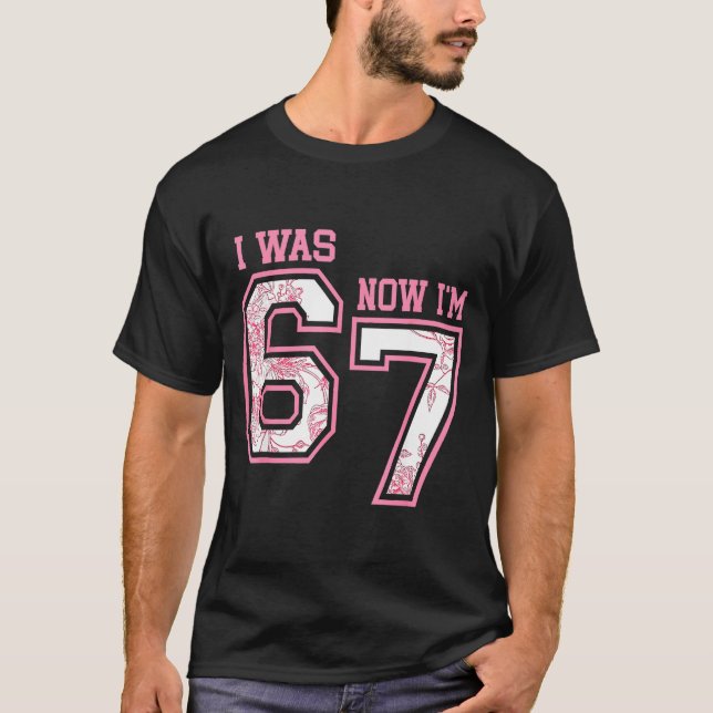 Camiseta I Was 6 Now I'm 7 Year Old Birthday Girls Coquette (Frente)