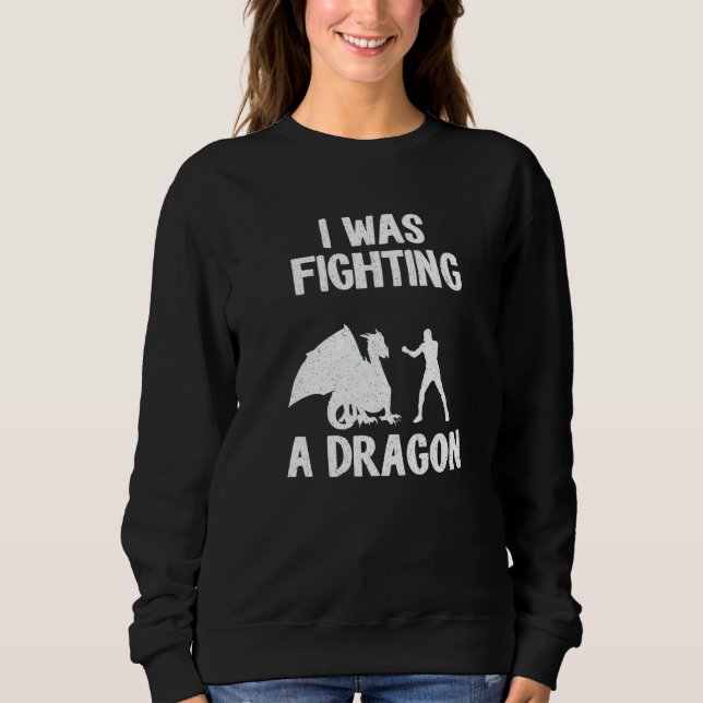 Camiseta I Was Fighting A Dragon After Surgery Recovery Bro (Frente)