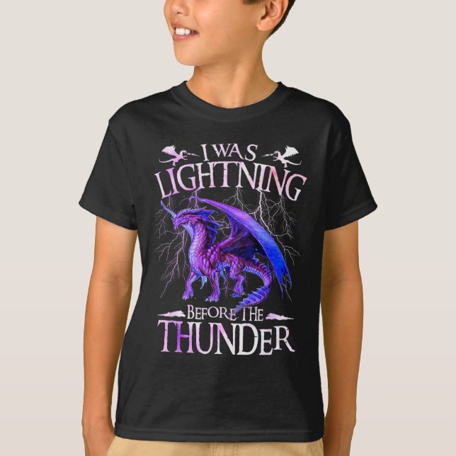 Camiseta I Was Lightning Before The Thunder Dragons Lover M (Frente)