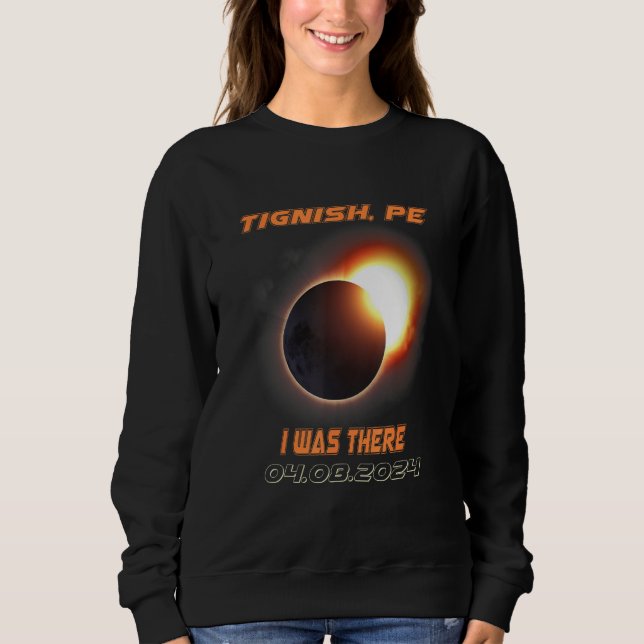 Camiseta I Was There Total Solar Eclipse Tignish PE Island  (Frente)