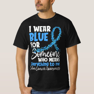Camiseta I Wear Blue Colorectal Cancer Colon Cancer Blue 