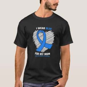 Camiseta I Wear Blue For My Mom Ankylosing Spondylitis Awar