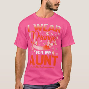 Camiseta I Wear Orange For My Aunt ADHD Awareness Butterfly