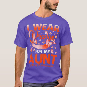 Camiseta I Wear Orange For My Aunt ADHD Awareness Butterfly