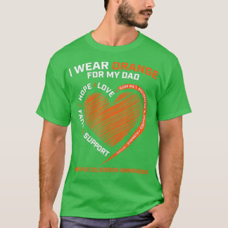 Camiseta I Wear Orange For My Dad MS Multiple Sclerosis Awa