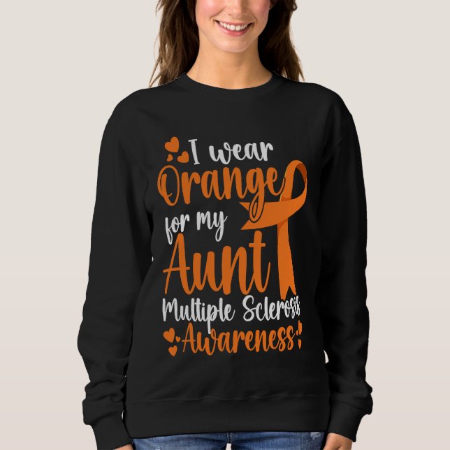 Camiseta I Wear Orange For My Grandma Multiple Sclerosis Aw (Frente)
