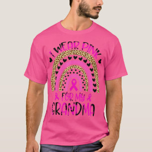 Camiseta I Wear Pink For My Grandma Breast Cancer Awareness