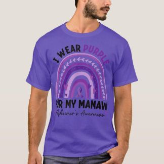Camiseta I Wear Purple For My Mamaw Alzheimer's Awareness R