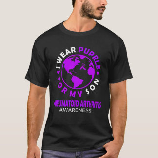 Camiseta I wear PURPLE for my SON RHEUMATOID ARTHRITIS Awar