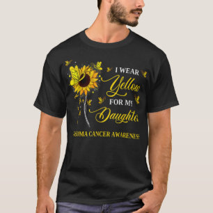 Camiseta I Wear Yellow For My Daughter Sarcoma Cancer Aware