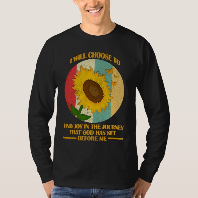 Camiseta I Will Choose To Find Joy In The Journey Funny Chr (Frente)