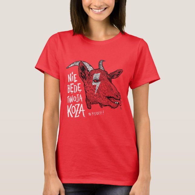 Camiseta "I will not be your goat" (Frente)