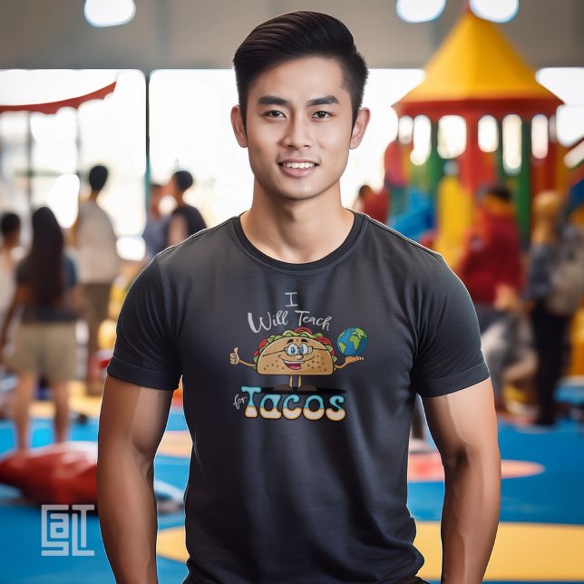 Camiseta I will Teach for Tacos Teacher Female History  (Criador carregado)