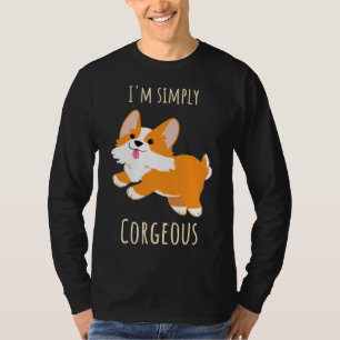 Camiseta I X M Simplesmente Ilustração Corgeosa De Corgi