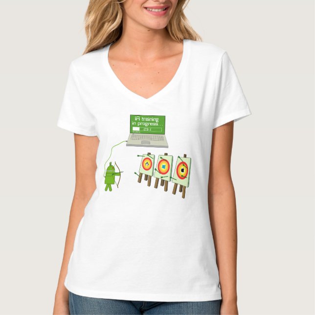 Camiseta IA computer android linux windows apple (Frente)