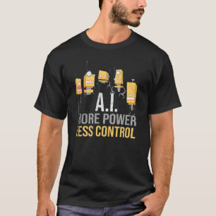 Camiseta IA Mais Poder Menos Controle Crítico Inteligência