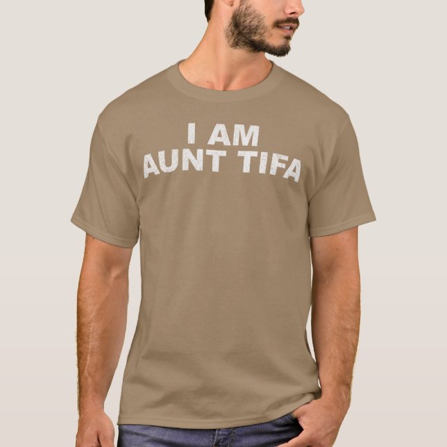 Camiseta IAmAuntTifa design amigos retrô (Frente)