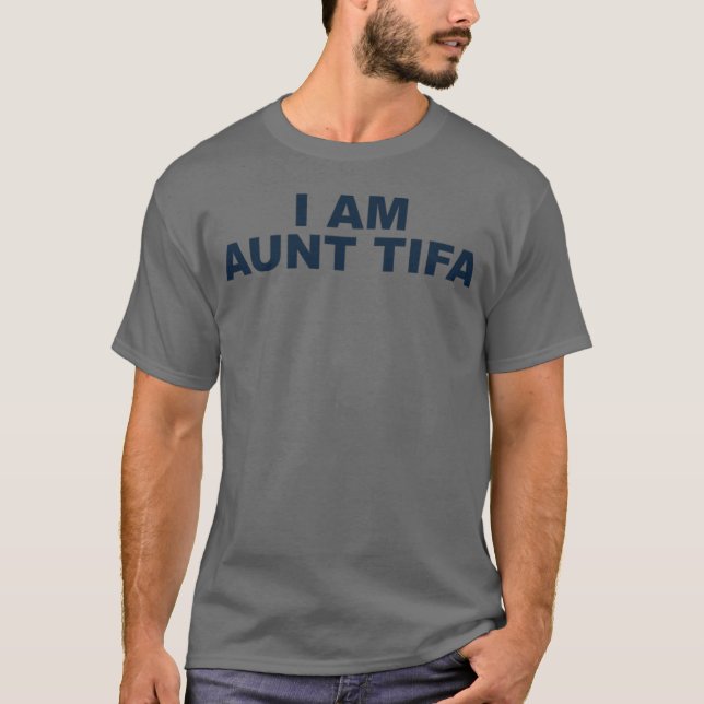 Camiseta IAmAuntTifa gráfico retrô (Frente)