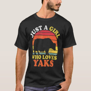 Camiseta Iaques Vintage Só Uma Garota Que Ama Iaques