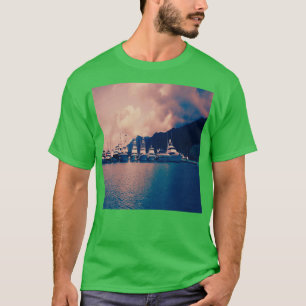 Camiseta Iates monocromáticos Impressão 2