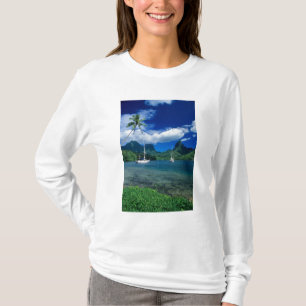 Camiseta Iates particulares ancorados na Baía de Opunohu em