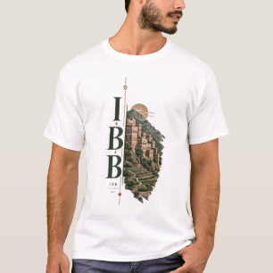 Camiseta Ibb Yemen Montanhas Verdes & Arquitetura
