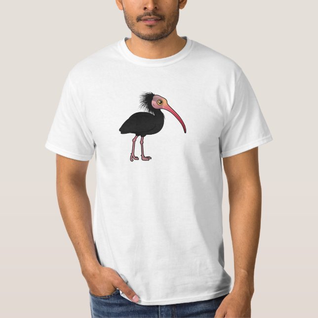 Camiseta Íbis calvos do norte de Birdorable (Frente)