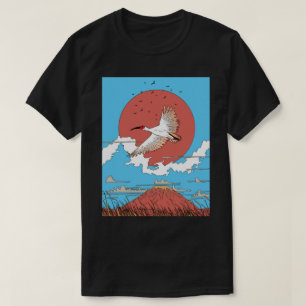 Camiseta Íbis com Crista em Voo