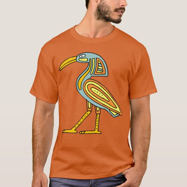 Camiseta Íbis Egípcio Antigo Egito História Aves (Frente)