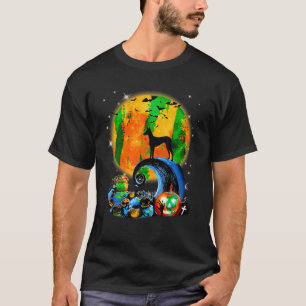 Camiseta Ibizan Hound E Yellow Moon Halloween Engraçado Cac