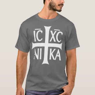 Camiseta IC XC NIKA cruz ortodoxa cristã
