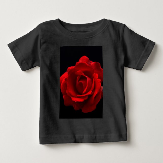 Camiseta iccna rosa vermelha (Frente)