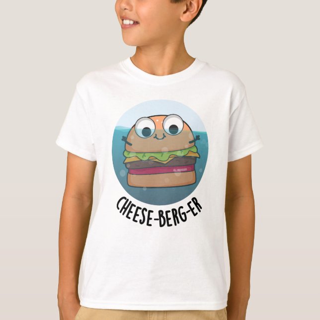 Camiseta Ice-berg Funny Cheeseburger Pun (Frente)