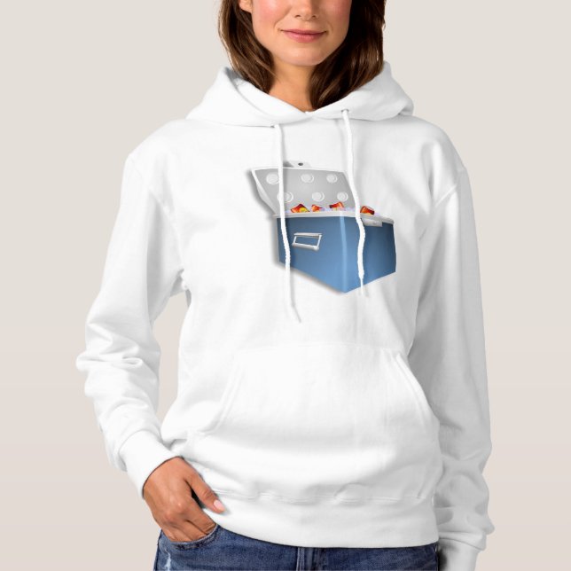 Camiseta Ice Cooler Womens Hoodie (Frente)