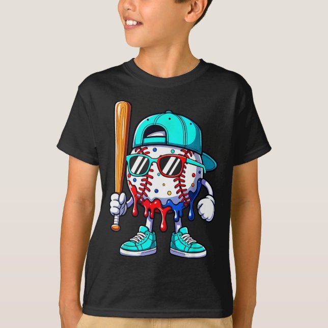 Camiseta Ice Cream Drip Baseball Sts Baseball Lifestyle Boy (Frente)