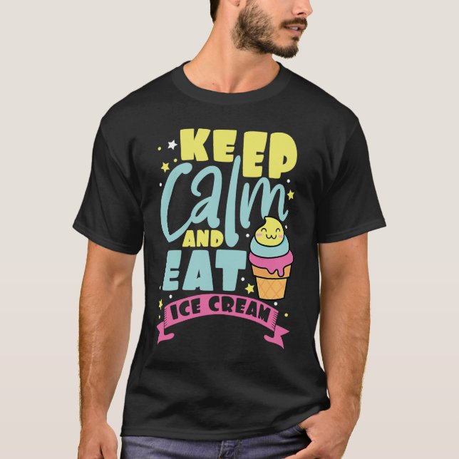 Camiseta Ice Cream   Ice I Love Ice Cream  1 (Frente)